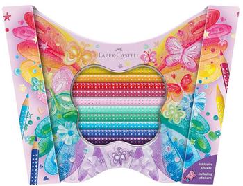Faber-Castell Geschenkset Schmetterling Sparkle Buntstifte farbsortiert, 20 St.