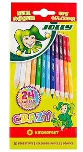 Jolly Supersticks Crazy Buntstifte farbsortiert, 12 St.