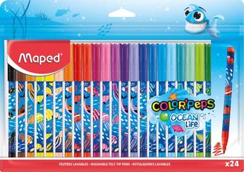 Maped Ocean Life Filzstifte farbsortiert, 24 St.