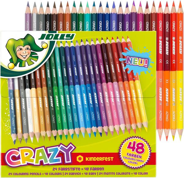 Jolly Supersticks Crazy Buntstifte farbsortiert, 24 St.