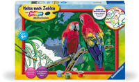Ravensburger Malen nach Zahlen "Bunte Papageien" Made in Europe