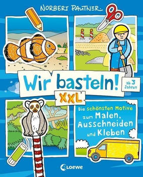 Loewe Wir basteln! XXL - Die schönsten Motive zum Malen, Ausschneiden und Kleben (blau)