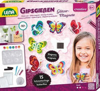 LENA 42707 - Gipsgie&szlig;en Glitter Schmetterlinge