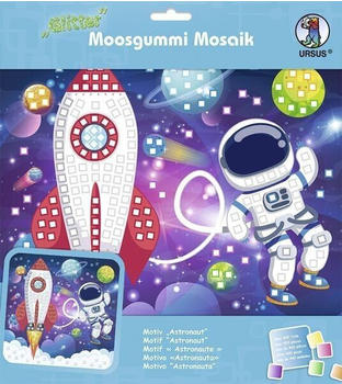 Ursus Ludwig Bähr Kinder-Bastelsets Moosgummi Mosaiken Glitter Astronaut