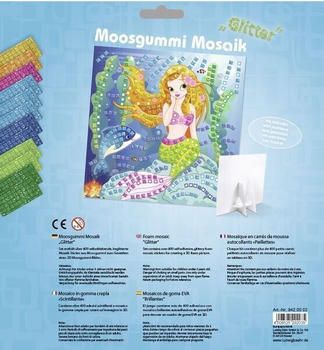 Ursus Ludwig B&auml;hr Kinder-Bastelsets Moosgummi Mosaiken Glitter Meerjungfrau