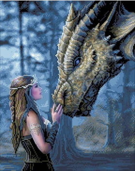 Craft Buddy Crystal Art Anne Stokes Drachenmärchen 40x50 cm