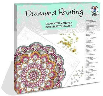 Ursus Ludwig Bähr Erwachsenen-Bastelsets Diamanten Mandala, magenta/mint/orange, Set 11