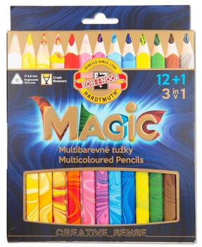 Koh-I-Noor Magic Jumbo-Dreikant-Farbstifte 13teilig