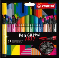Pen 68 Max Arty wallet of 12 pens