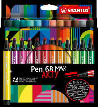 STABILO Pen 68 Max Keilspitze Etui Arty VE=24 Stifte STABILO Pen 68 Max Keilspitze Etui Arty VE=24 Stifte