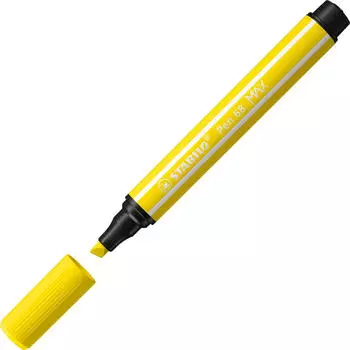 STABILO Pen 68 Max Keilspitze zitronengelb