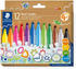 Staedtler Noris jumbo 328-B Dreikantiger jumbo Fasermaler, 12er Set