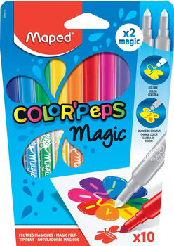 Maped Filzstifte Color Peps Magic, 844612, Strichbreite 3,6mm, 10 St&uuml;ck