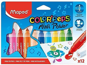 Maped Filzstifte Color Peps Mini Jumbo, 846612, Strichbreite 1-3mm, 12 St&uuml;ck
