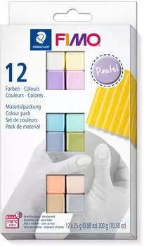 Fimo Soft Modelliermasse-Set 12er Set Pastell