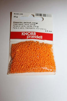 Brunnen Verlag Glasperlen perlmutt orange 25 mm 20g