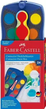 Faber-Castell Connector Farbkasten 24 Farben blau