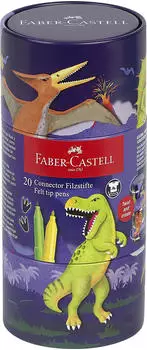 Faber-Castell Connector Pen Dino-Box, 20 St&uuml;ck