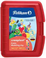 Pelikan Kinderknete Creaplast 10 Farben im roten Etui, 240g