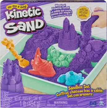 Spin Master Kinetic Sand Sandbox Set Lila (6067477)