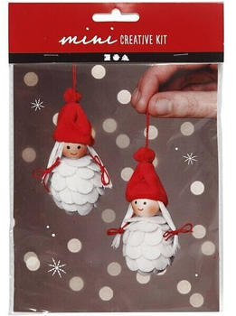 Creativ Company DIY Sets Filz & Fleece Mini Kreativ Set, Weihnachtsfeen, H 8 cm