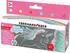 Eberhard Faber Kreide Glitzer Einhorn 6 Stück Straßenkreide rund bunt (526560)