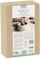 T&ouml;pferton Modelliermasse gebrauchsfertig unschamottiert ofenh&auml;rtend wei&szlig; 5 kg -