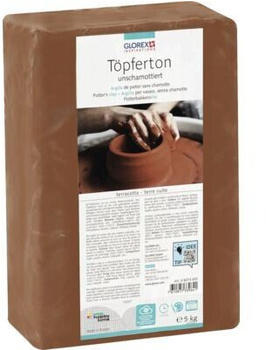 Glorex T&ouml;pferton unschamottiert terracotta 5 kg