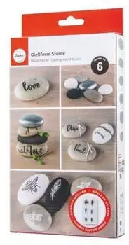 Rayher Gie&szlig;formen Steine klein 14,5 x 26 x 3,5 cm (36102000)