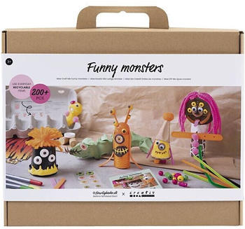 Creativ Company DIY Sets Basisversion Maxi Kreativ Mix Lustige Monster, Sortierte Farben