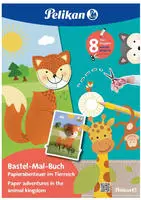 Pelikan Bastel-Mal-Buch, Tierreich 32 Seiten FSC