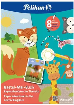 Pelikan Malbuch Tierreich Bastel-Mal-Buch 32 Seiten (101547)