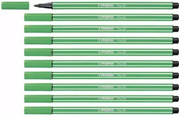 STABILO Pen 68 Fasermaler smaragdgr&uuml;n 10er Pack