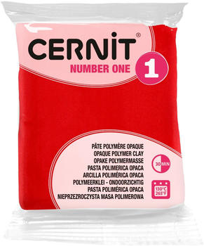 Cernit Numer One Polymer-Ton 56g rot