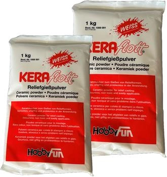 HobbyFun Keraflott Reliefgie&szlig;masse wei&szlig; 2kg