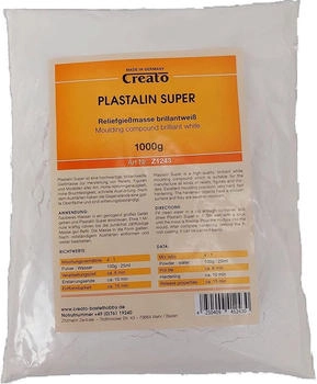 Creato Plastalin Super Reliefgie&szlig;masse brillantwei&szlig; 1kg