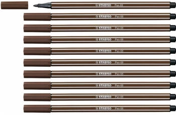 STABILO Pen 68 Fasermaler braun 10er Pack