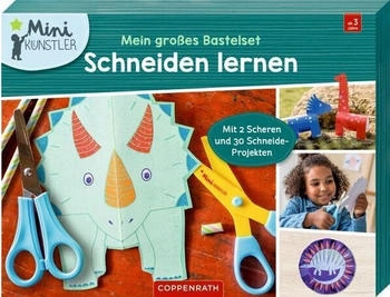 Coppenrath Mein gro&szlig;es Bastelset - Schneiden lernen Dinos (Mini-K&uuml;nstler)
