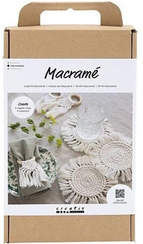 Creativ Company DIY Sets Macramé Kreativ Set Macramé, Creme, Tischdeko
