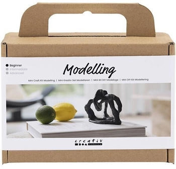 Creativ Company DIY Sets Modellieren Mini Kreativ Set Modellieren, Schwarz, Objekte formen