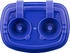 Idena Wasserbecher mit 2 Tanks und Sicherheitsverschluss blau (60049)