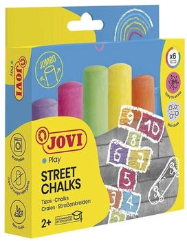 Jovi Stra&szlig;enkreide STREET CHALKS 6 St&uuml;ck rund bunt (1030)