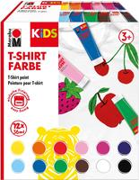 Marabu KiDS T-Shirt Farbe, Tube, 36 ml, 12er Set