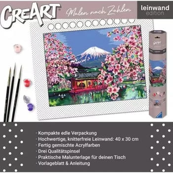 Ravensburger CreArt Canvas Leinwand Japanische Kirschblüten (23914)