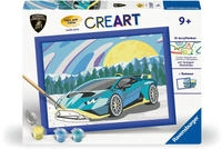Ravensburger Malen nach Zahlen "CreArt, Blauer Lamborghini" Made in Europe