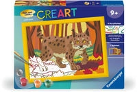 Ravensburger Malen nach Zahlen "CreArt, Luchs im Herbstwald" Made in Europe