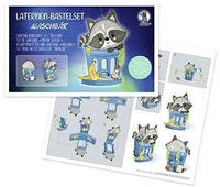 Laternen-Bastelset "Waschb&auml;r"