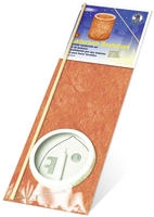Ursus 6750000 - Laternen-Bastelset, mit Bananenpapier, ca. 20 x 15,3 cm, orange