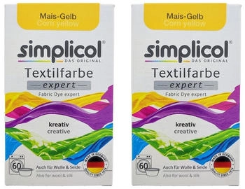 Simplicol Textilfarbe Expert 2er Pack Mais-Gelb