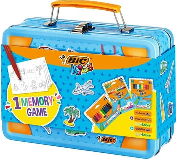 BIC Stifte Set und Memory Spiel in Malkoffer 64-teilig
